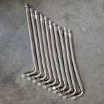 3x Set van 10 stuks flexibele metalen slang (fe-)male BSP (3/4 duims),
